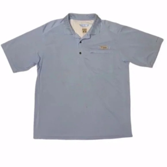 Columbia Men's Blue Omni-Freeze Shirt - Picture 1 of 7